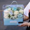 Hộp túi xách nến thơm mix hoa